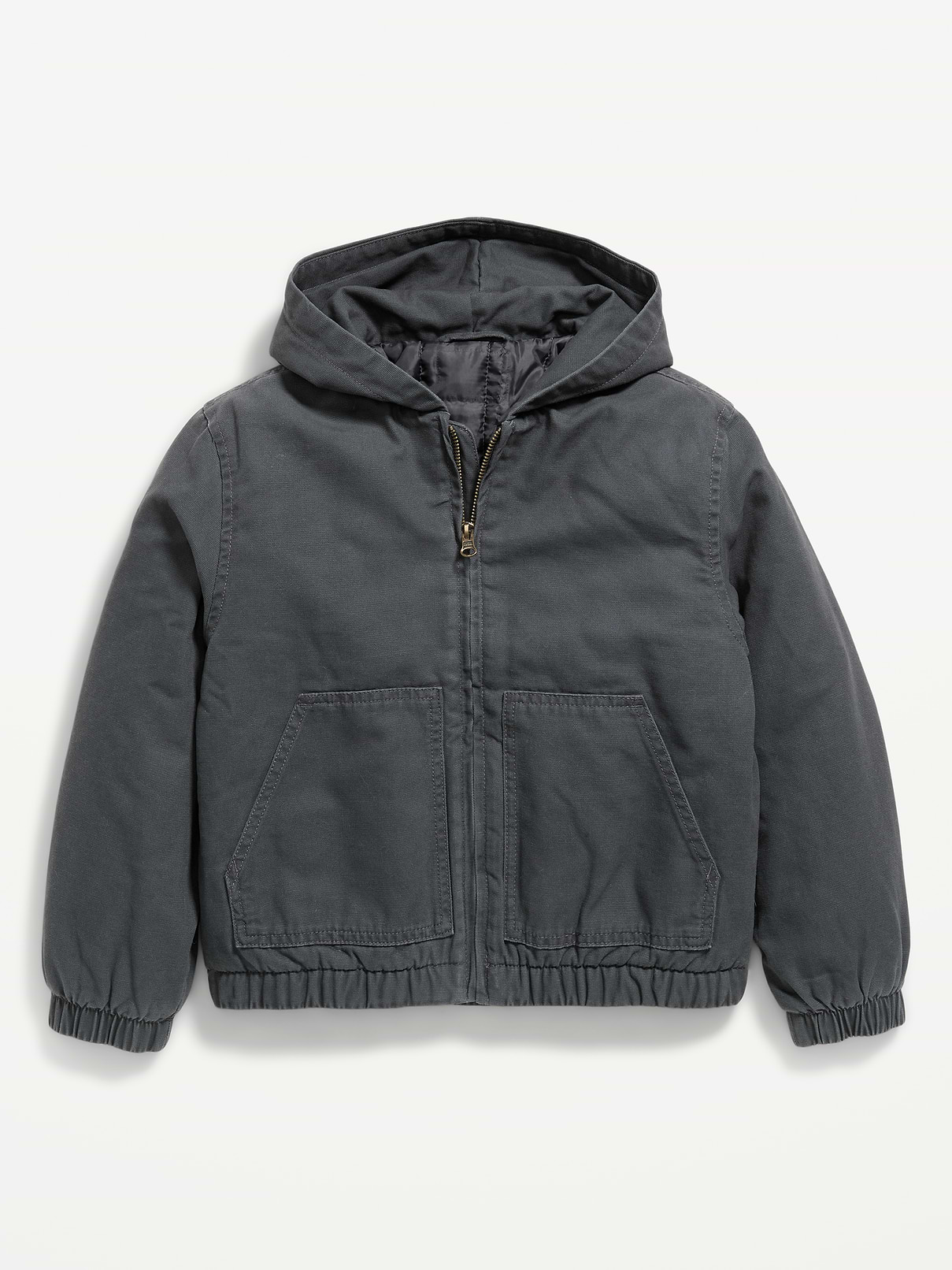 Image 1 of 2, built-in hood, long sleeves, hand-warming pockets, full zipper, Product #907985