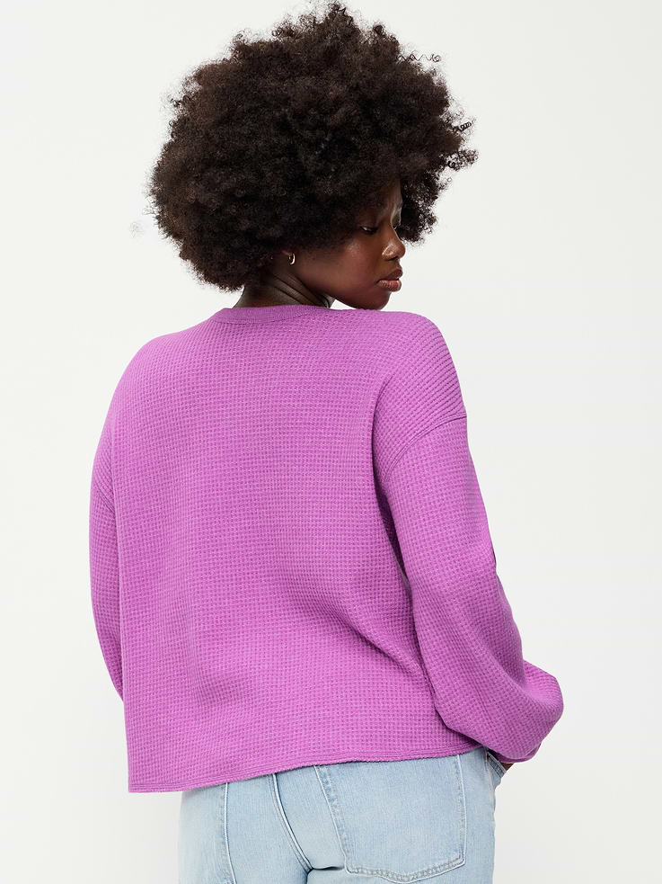 Image number 6 showing, Long-Sleeve Crew-Neck Henley T-Shirt