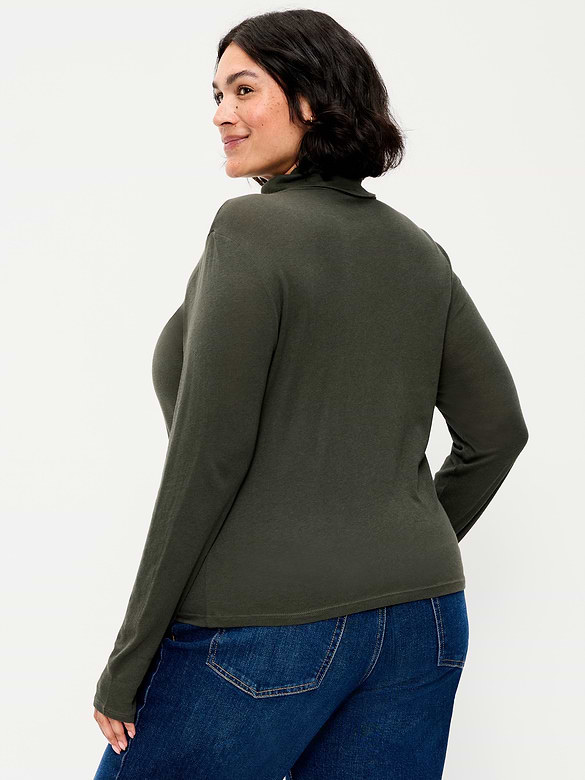 Slim-Fit Ribbed Turtleneck