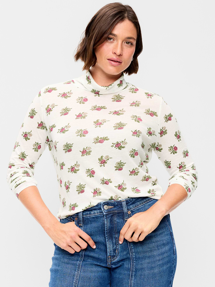 Image number 5 showing, Slim-Fit Printed Turtleneck