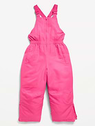 Image 4 of 4, Water-Resistant Snow-Bib Overalls for Girls