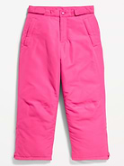 Image 4 of 4, Water-Resistant Snow Pants for Girls