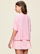 L'image numéro 2 présente T-shirt droit à manches courtes NuageSport pour fille