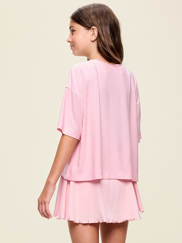 CloudMotion Short-Sleeve Boxy T-Shirt for Girls