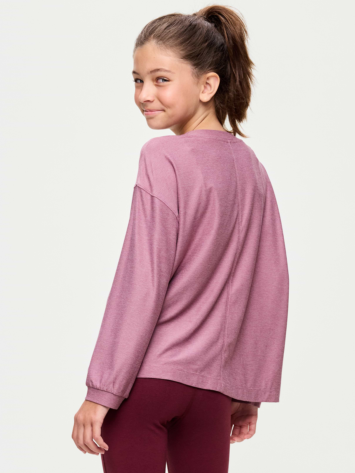 Image number 2 showing, CloudMotion Long-Sleeve Tunic T-Shirt for Girls