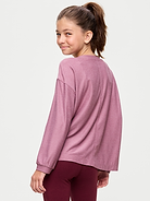 Image number 2 showing, CloudMotion Long-Sleeve Tunic T-Shirt for Girls