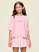 L'image numéro 1 présente T-shirt droit à manches courtes NuageSport pour fille