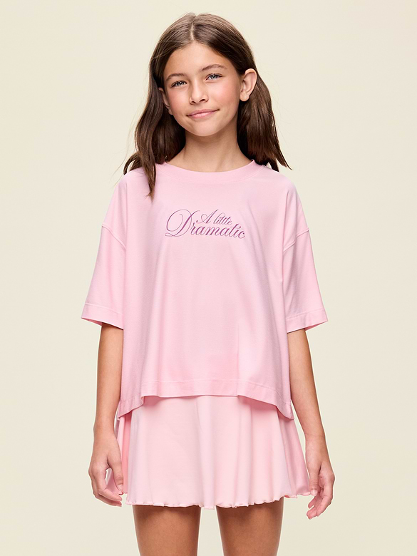 CloudMotion Short-Sleeve Boxy T-Shirt for Girls