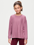 Image number 1 showing, CloudMotion Long-Sleeve Tunic T-Shirt for Girls