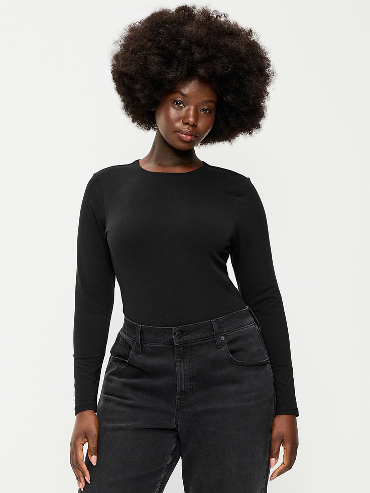 Image number 3 showing, Hug Double-Layer Crew-Neck Long-Sleeve Top