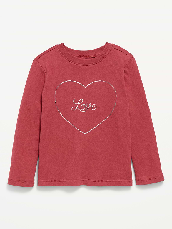 Long-Sleeve Graphic T-Shirt for Toddler Girls