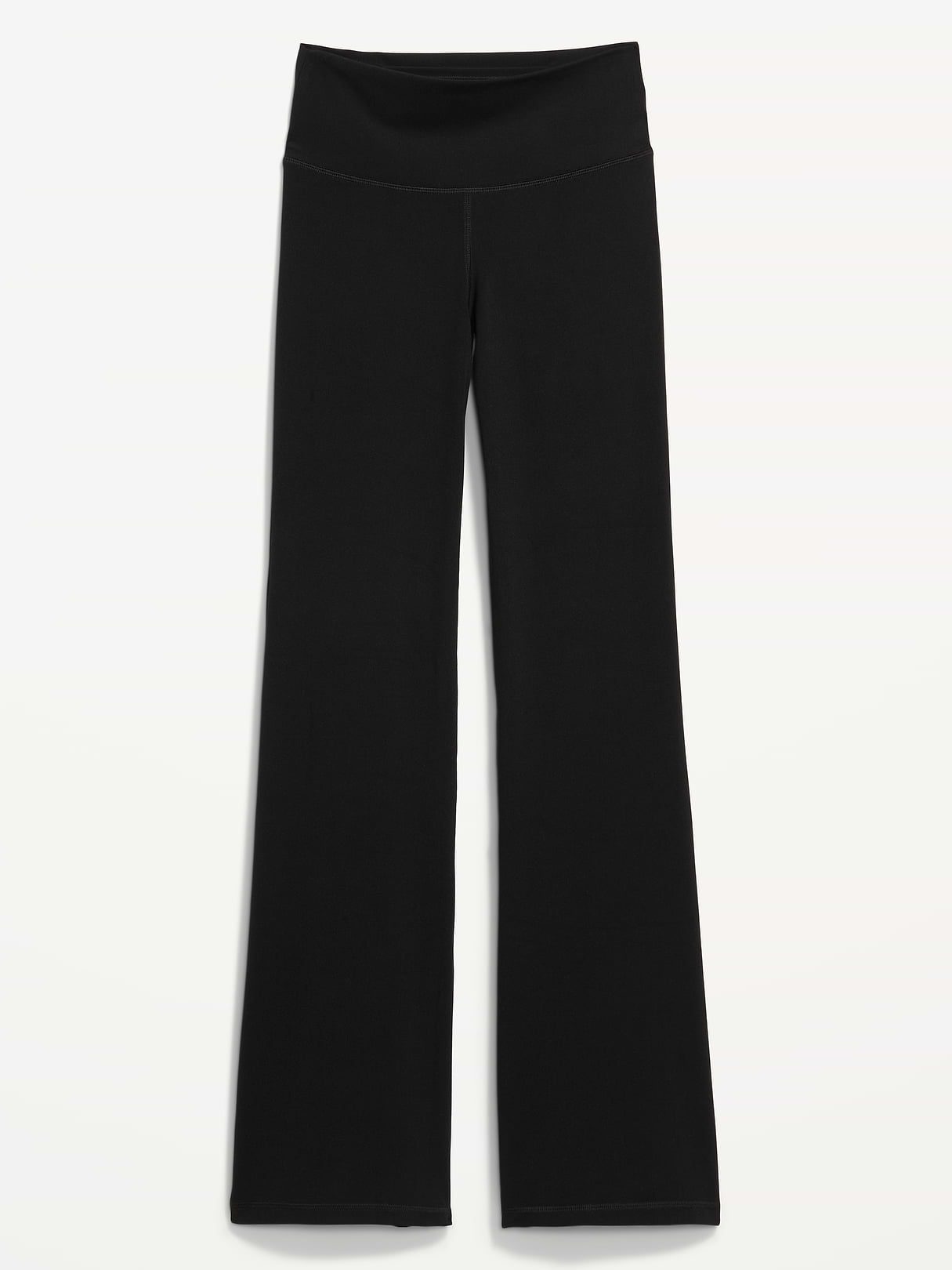High-Waisted StudioSmooth Flare Leggings - Black Jack by Old Navy