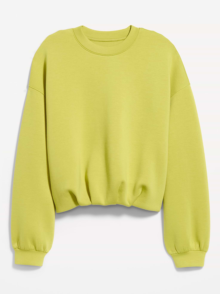 Image number 5 showing, Bounce Fleece Bubble-Hem Sweatshirt