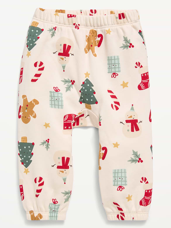 Printed French Terry Pants for Baby