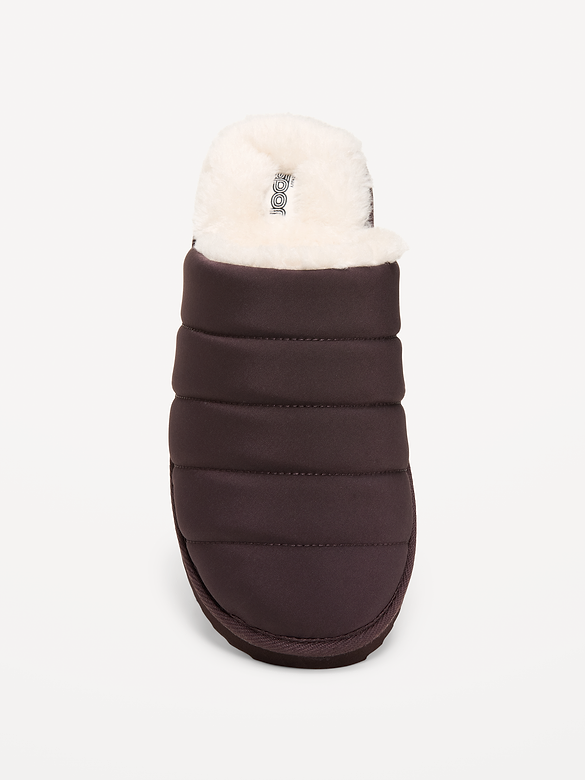 Puffer Sherpa Slippers for Women