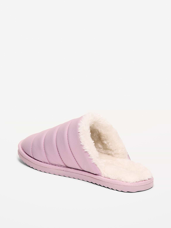 Puffer Sherpa Slippers for Women