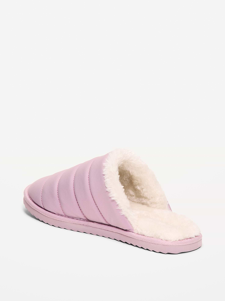 Image number 4 showing, Puffer Sherpa Slippers for Women