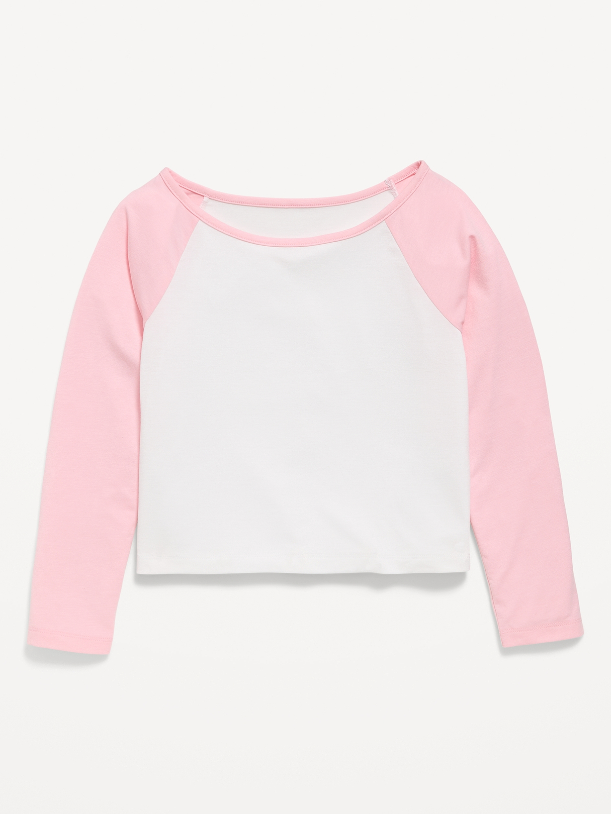 Long-Sleeve Raglan Cropped T-Shirt for Girls | Old Navy