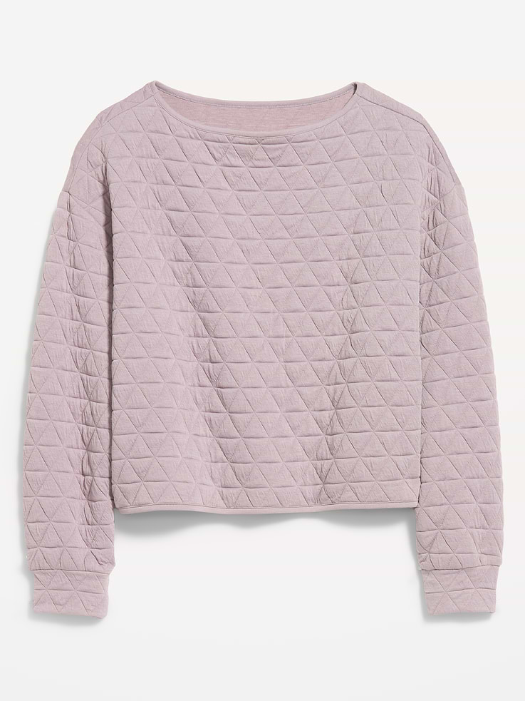 Image number 10 showing, Quilted Bounce Boatneck Sweatshirt