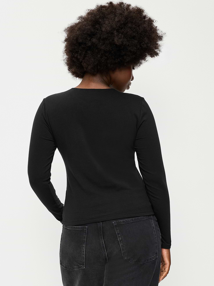 Image number 4 showing, Hug Double-Layer Crew-Neck Long-Sleeve Top