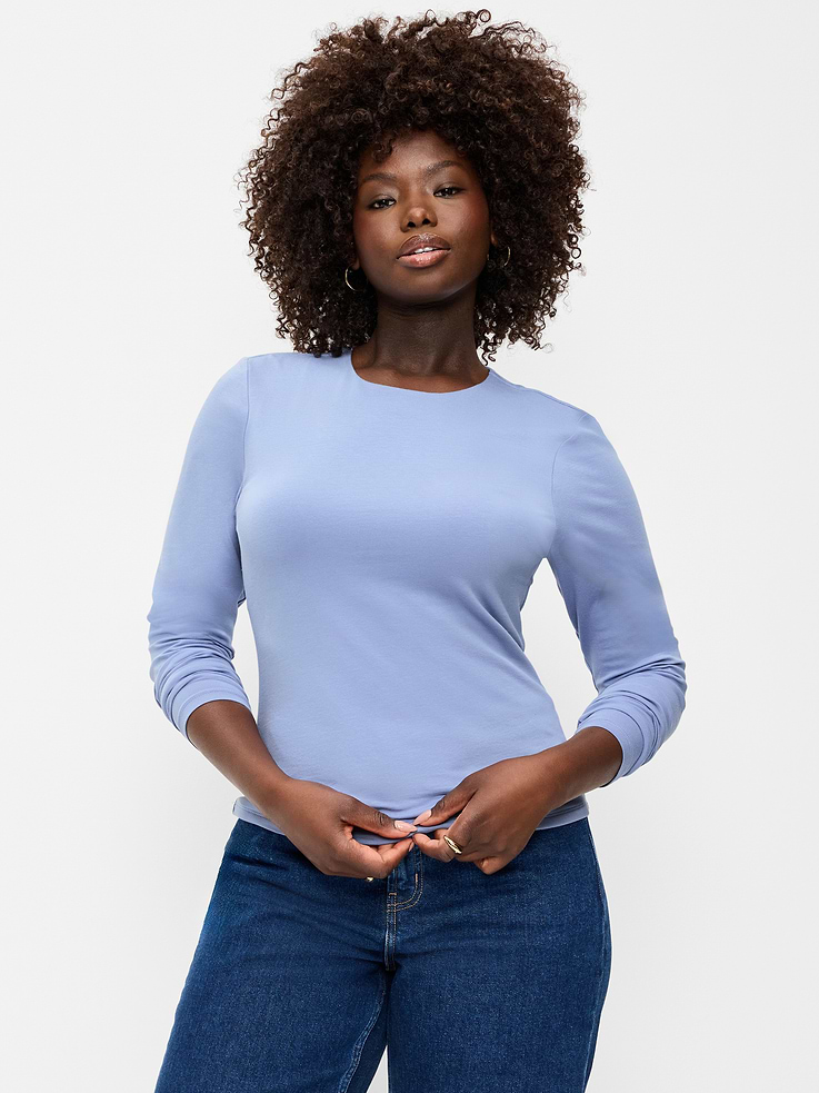 Image number 5 showing, Hug Double-Layer Crew-Neck Long-Sleeve Top