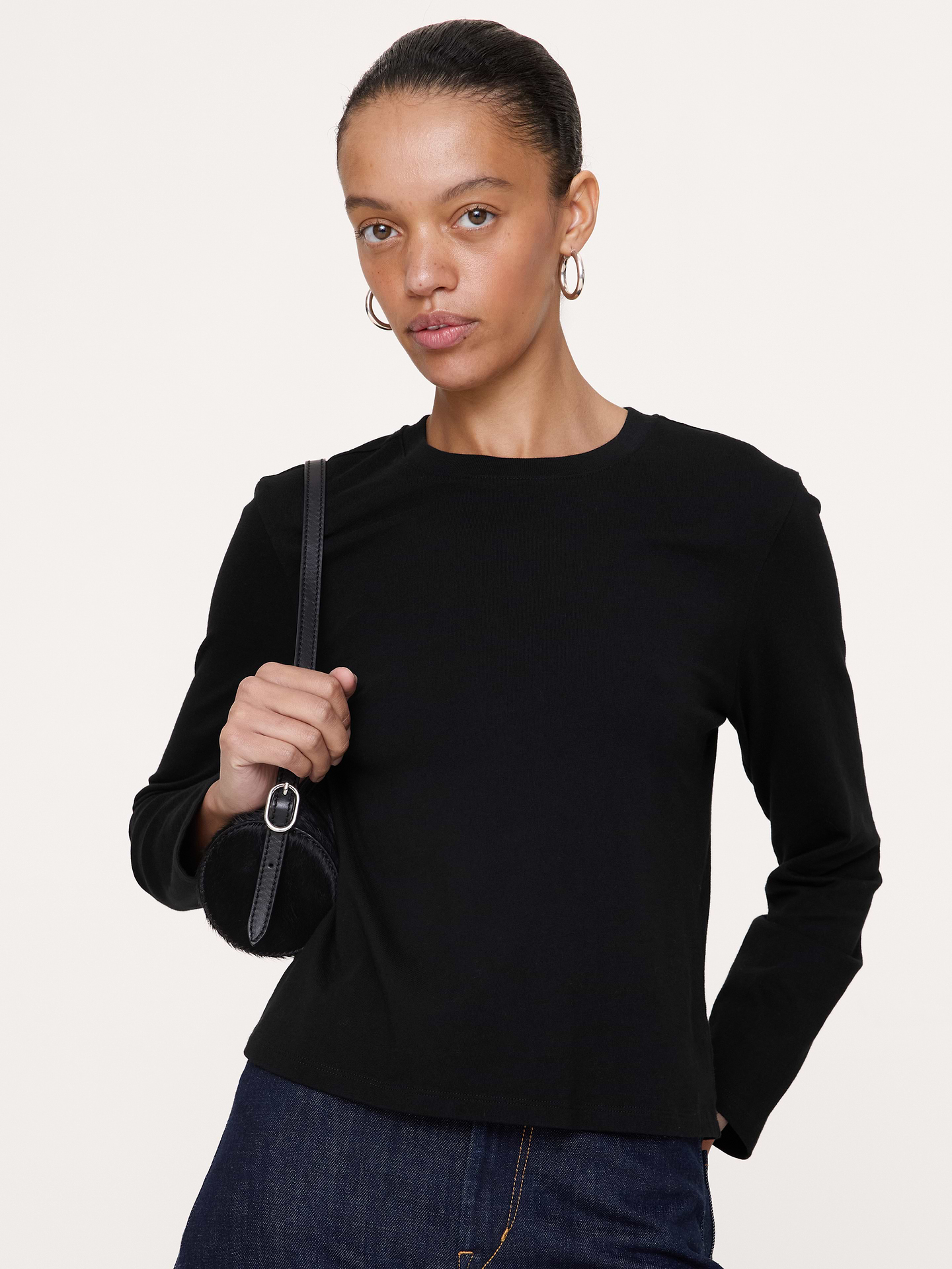 Image number 1 showing, Vintage Cotton Long-Sleeve T-Shirt
