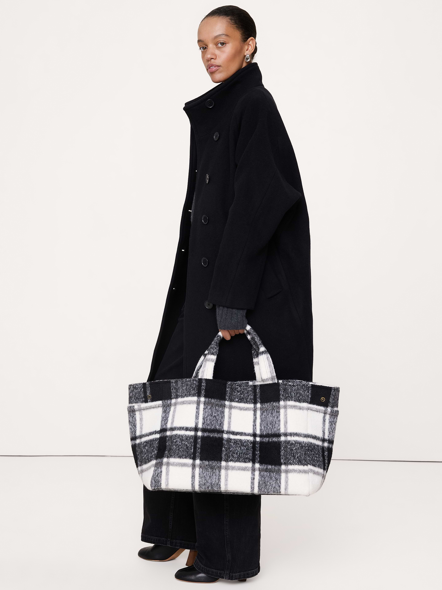 Image number 7 showing, Plaid Airplane Tote By Hat Attack