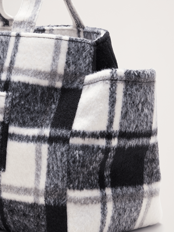 Plaid Airplane Tote By Hat Attack