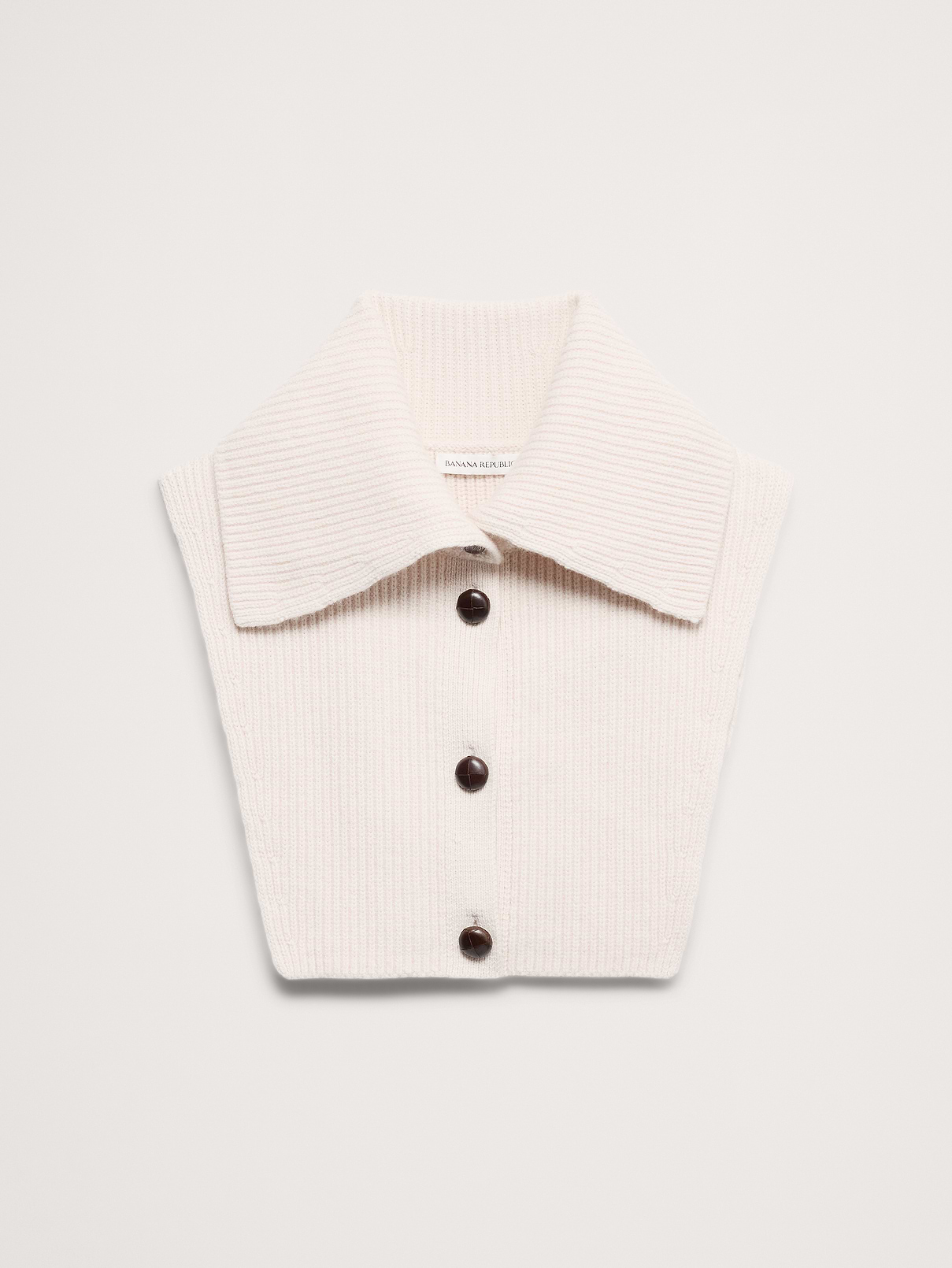Wool-Cotton Dickie Collar