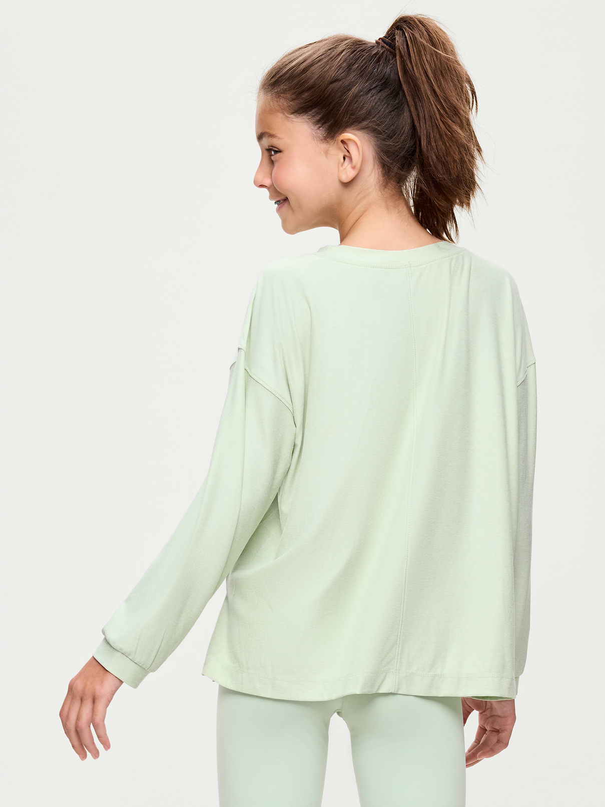Image 2 de 4, T-shirt long NuageSport à manches longues pour fille