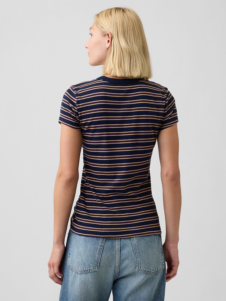 Image number 2 showing, Ribbed Crewneck T-Shirt