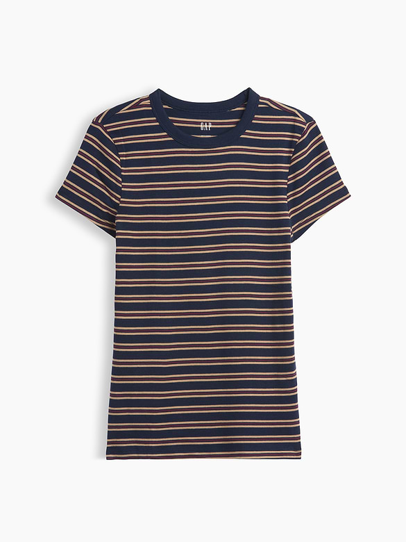 Ribbed Crewneck T-Shirt