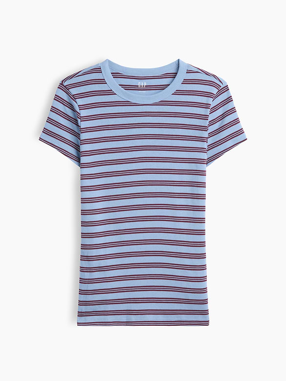 Ribbed Crewneck T-Shirt