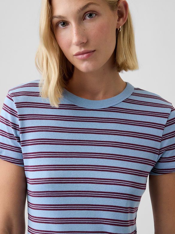 Ribbed Crewneck T-Shirt