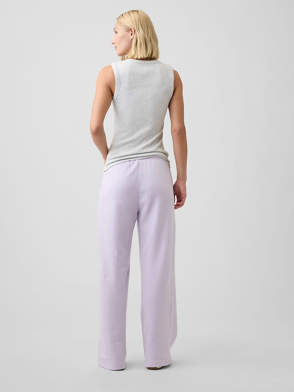 Relaxed Gap Graphic Straight-Leg Sweatpants