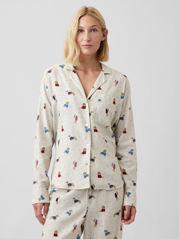 Image number 1 showing, Flannel PJ Shirt