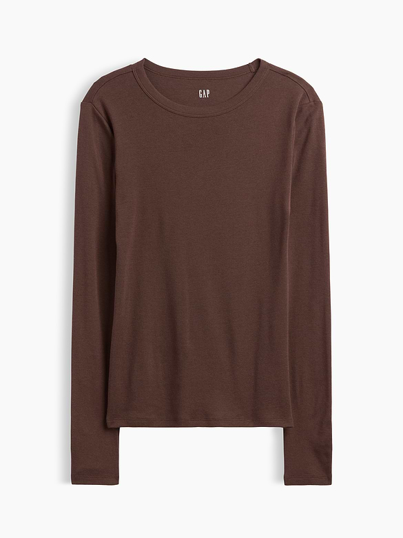 Modern Ribbed Crewneck T-Shirt