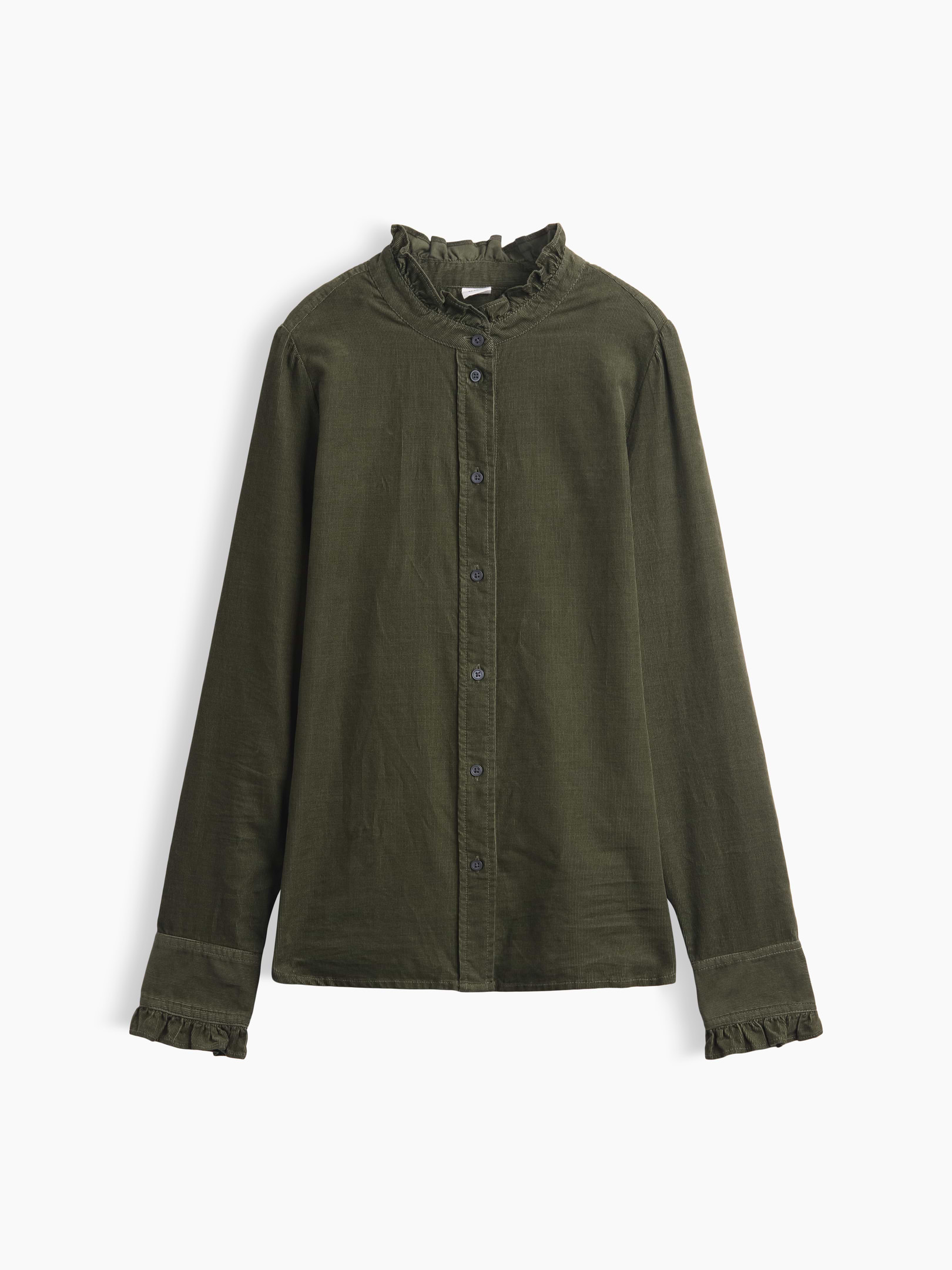 トップス yotsuba Corduroy Pullover Tops GREEN Corduroy Ruffle Shirt | Gap Factory