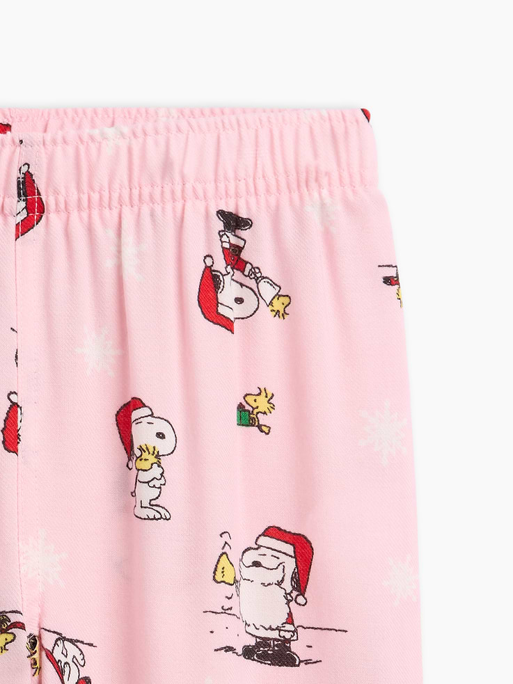 Image 2 of 3, GapKids Peanuts X-Mas Flannel PJ Pants