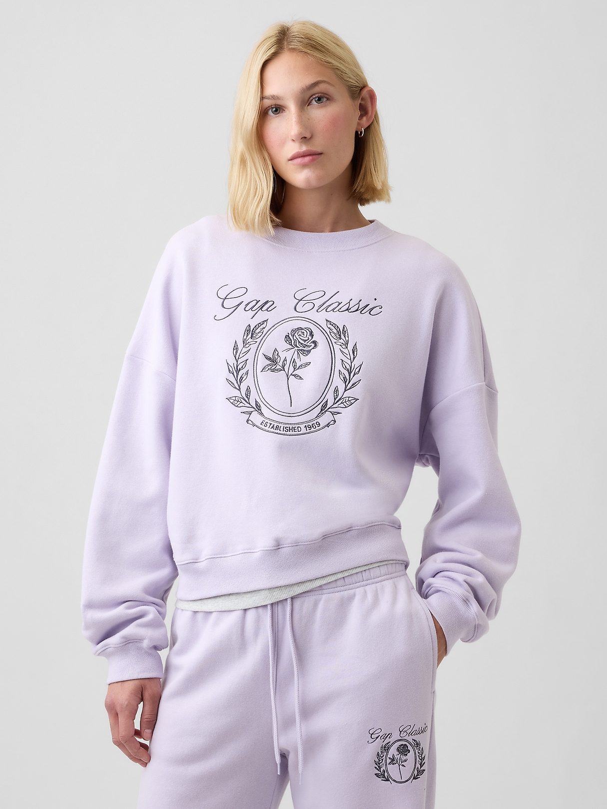 Relaxed Wedge Crewneck Sweatshirt | Gap Factory