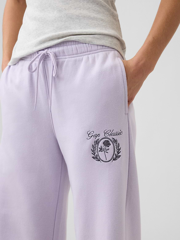 Relaxed Gap Graphic Straight-Leg Sweatpants