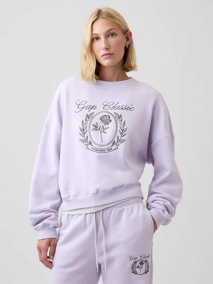Image number 1 showing, Relaxed Wedge Crewneck Sweatshirt