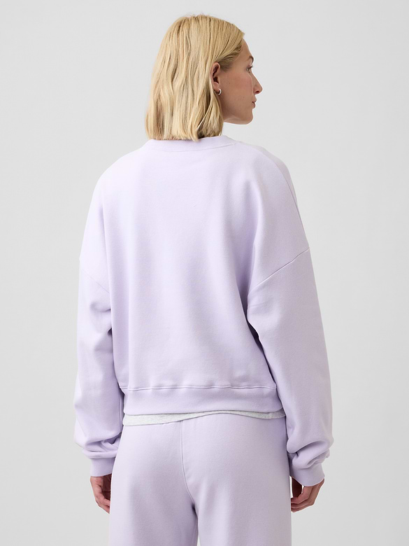 Relaxed Wedge Crewneck Sweatshirt