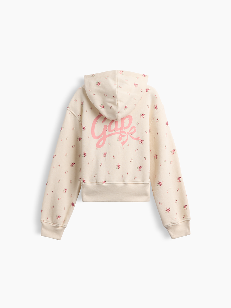 Image 3 of 3, Kids Relaxed Print French Terry Zip Hoodie