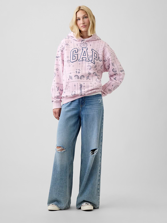 Relaxed Gap Logo Hoodie