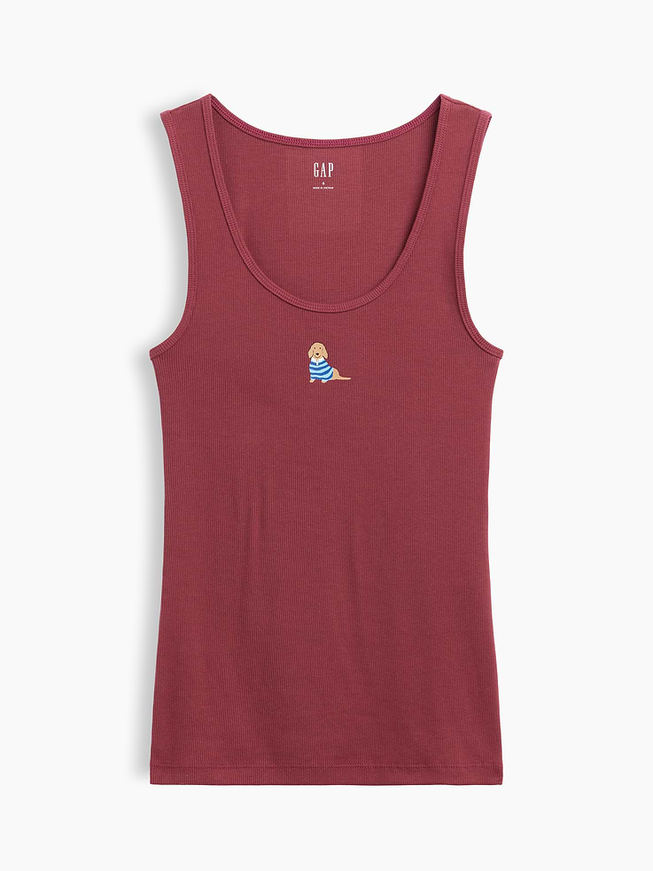 Image number 5 showing, Gap Logo Ribbed Tank Top