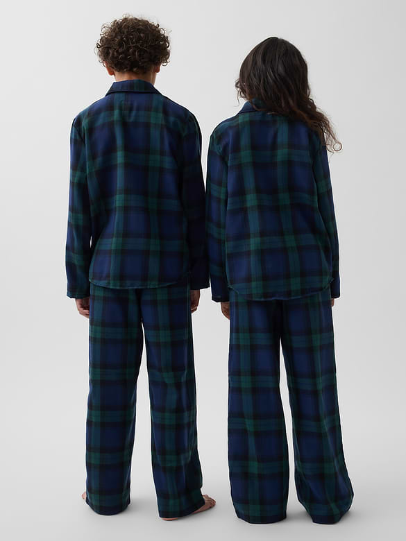 Kids Recycled Flannel PJ Set