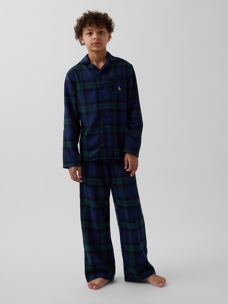 Image number 3 showing, Kids Recycled Flannel PJ Set