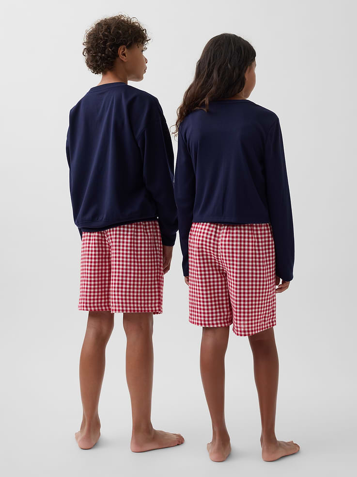 Image number 2 showing, Kids Recycled Flannel PJ Boxer Shorts
