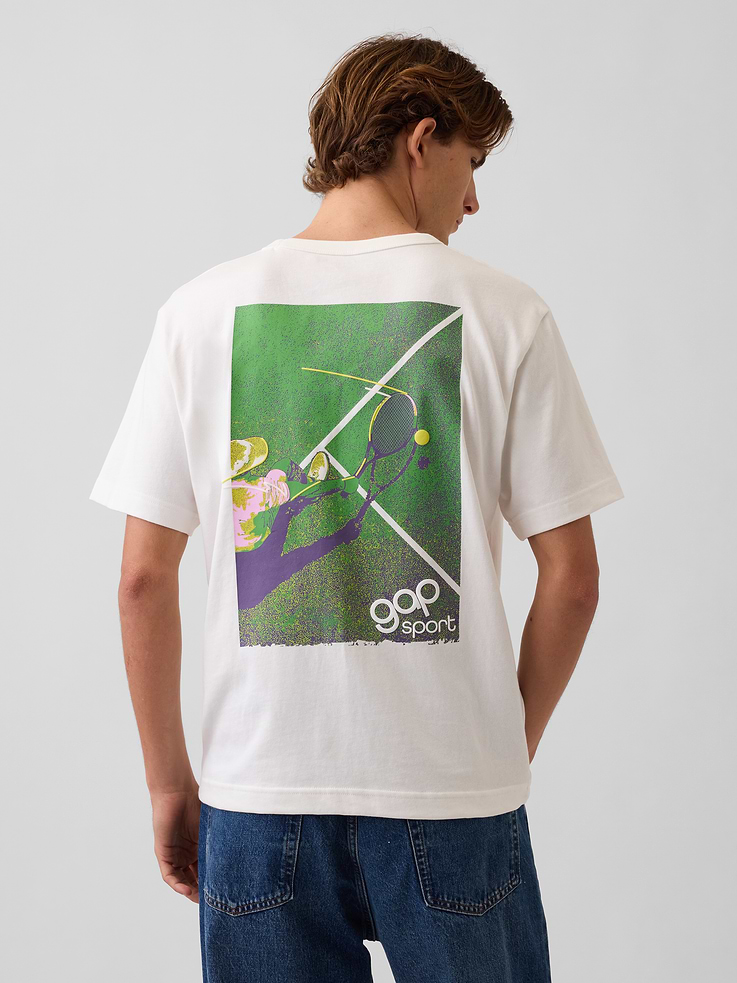 Image number 3 showing, Heavyweight Relaxed Sport Logo T-Shirt